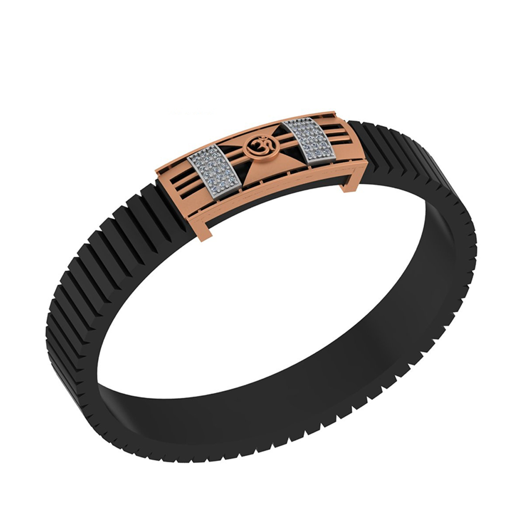 Om Radiant Wing-Frame Diamond Bracelet