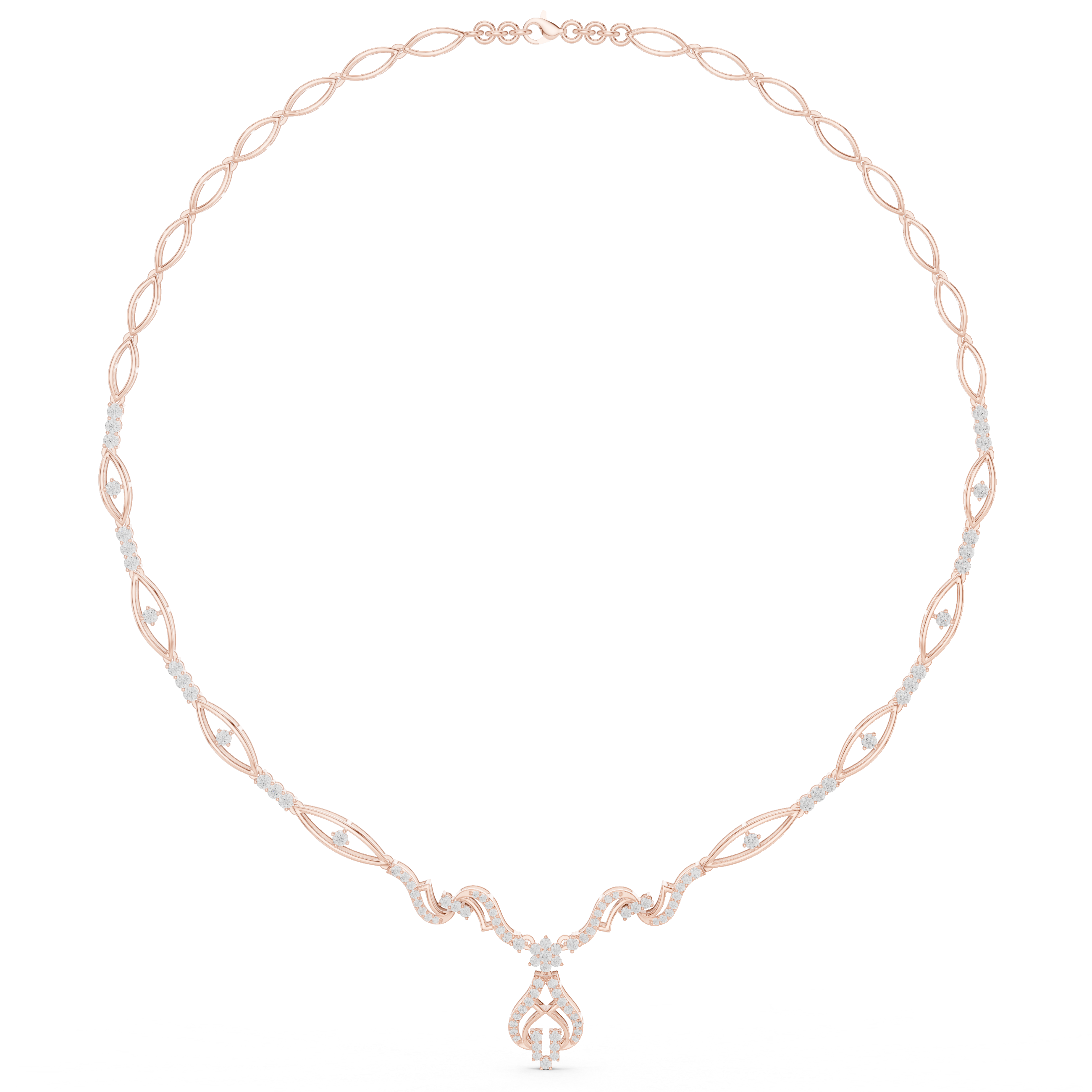 Ethereal Twist Diamond Necklace