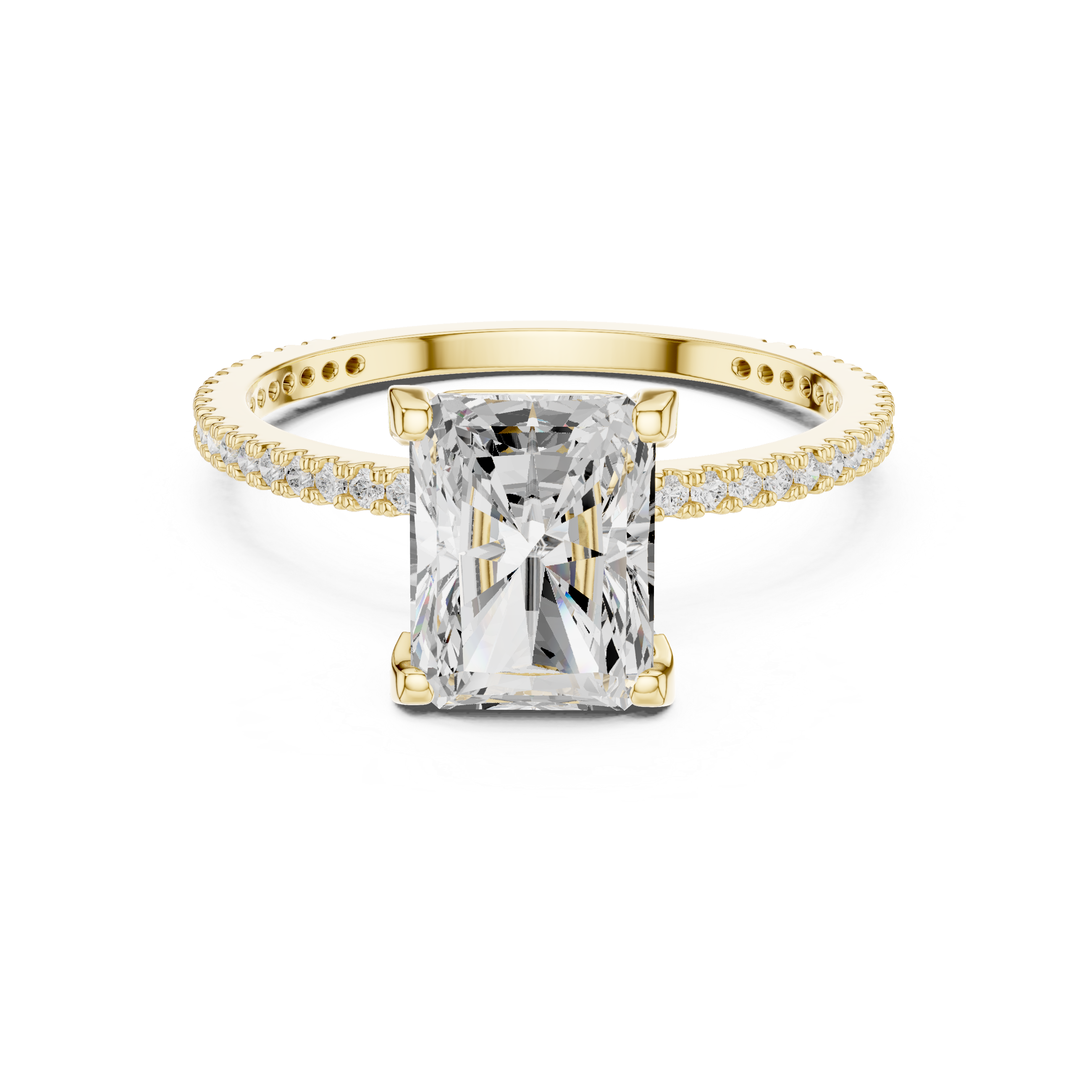 Golden Grace Radiant-Cut Diamond Ring