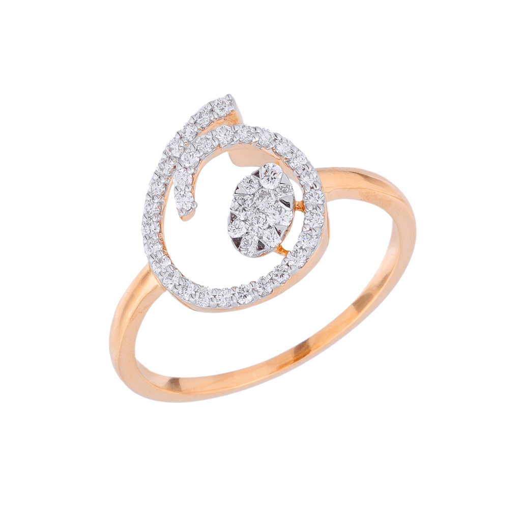 Circular Halo Diamond Ring